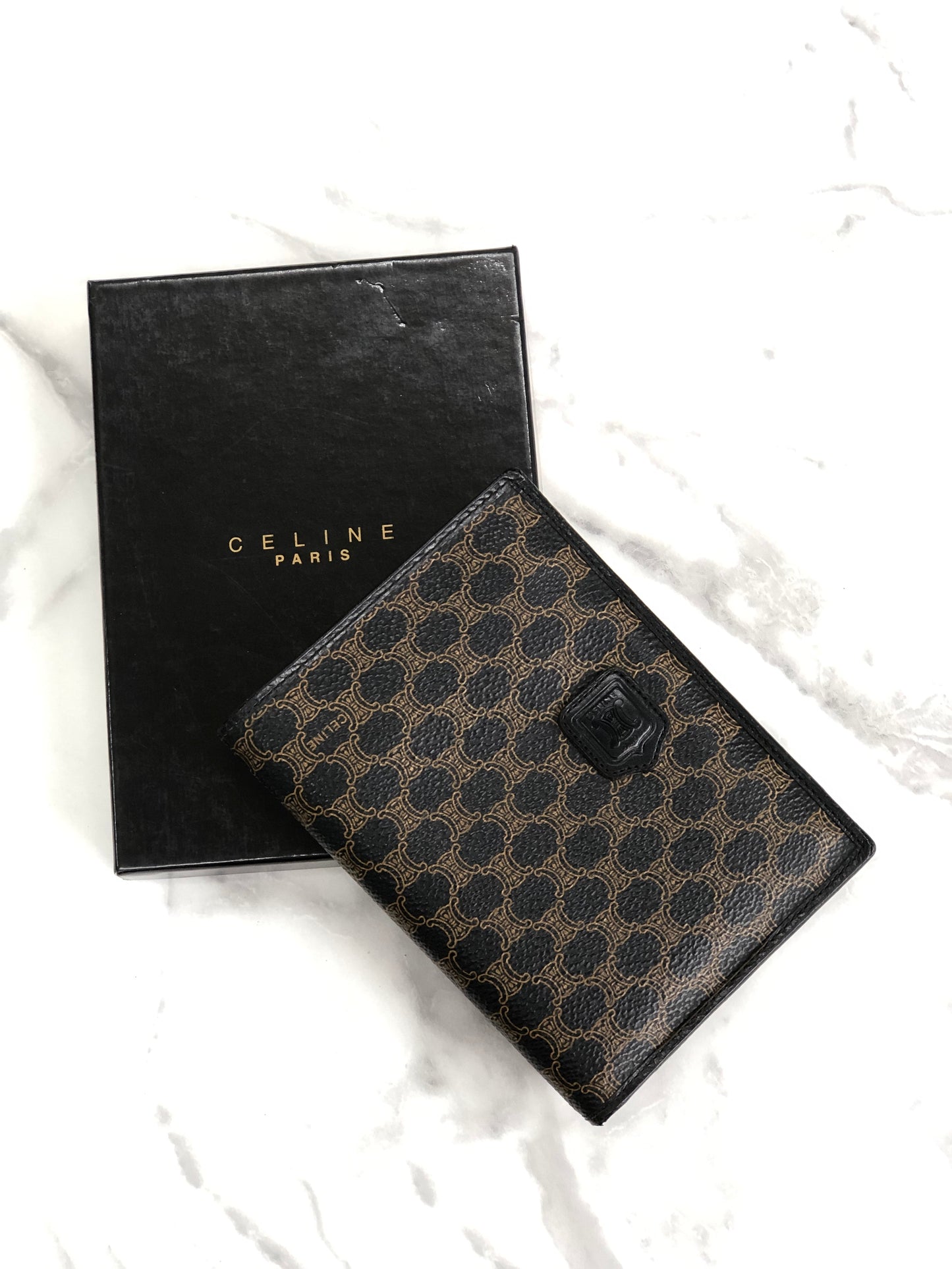 Celine Vintage Canvas Compact Wallet