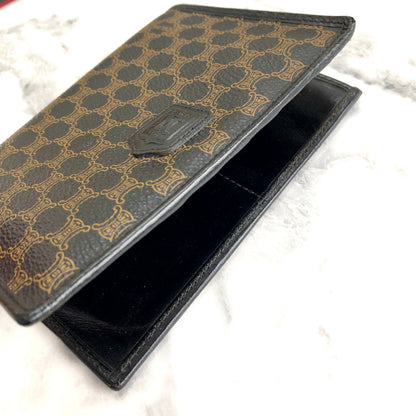 CELINE Macadam Blason 小巧皮夾黑色配件復古舊款 celine gm3sft