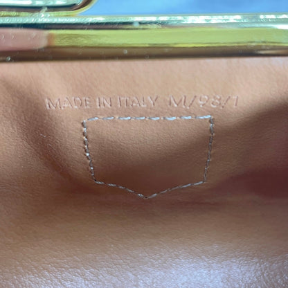 CELINE Macadam Blason Clasp Coin Purse Brown Vintage Old Celine pd8wva