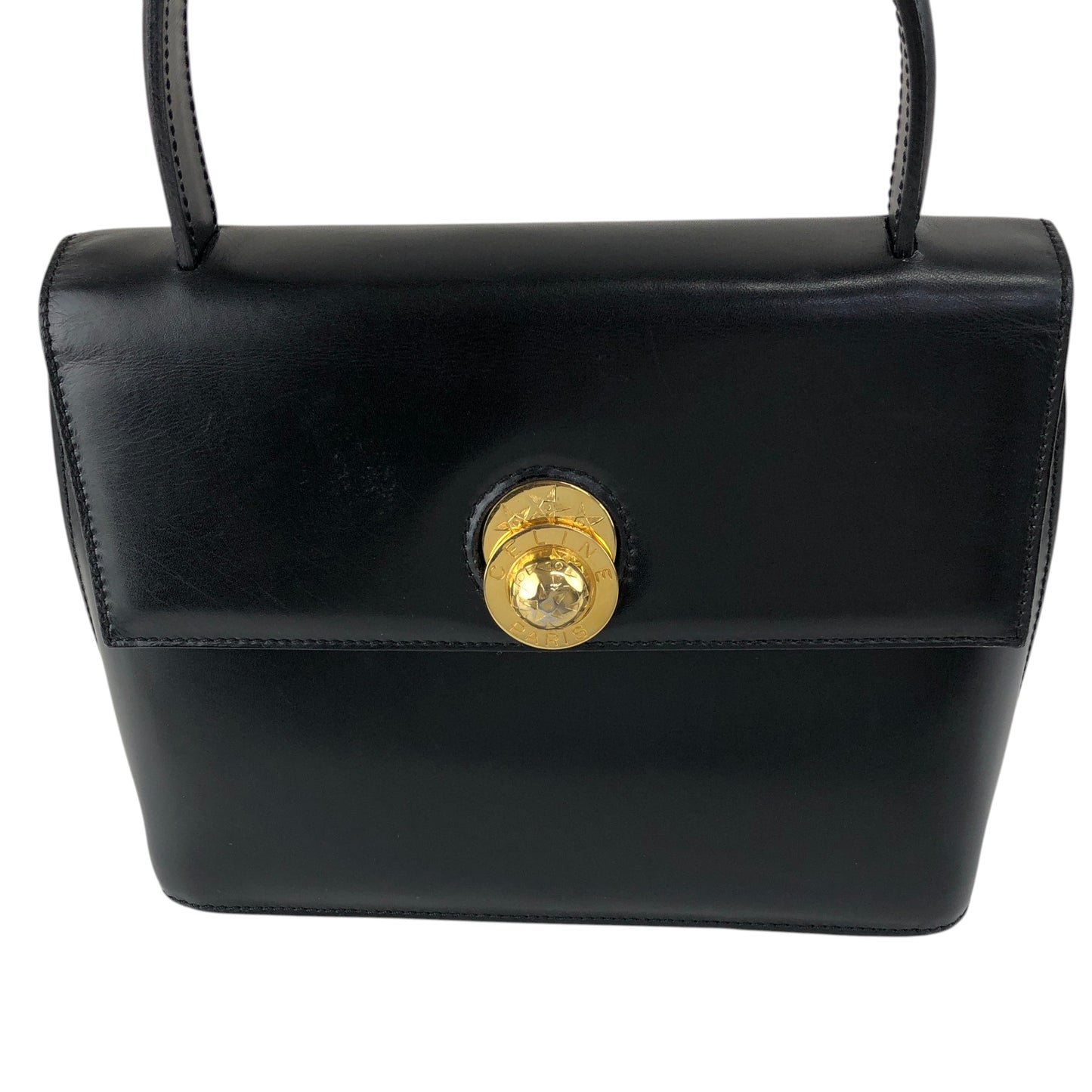 CELINE Starball Handbag Black Vintage 5fj8x2