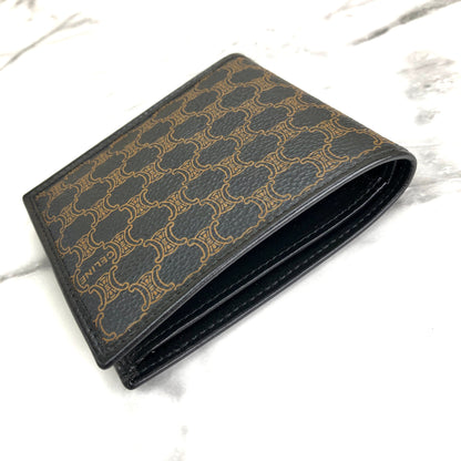 CELINE Macadam Compact Wallet Black Accessory Vintage Old celine segrnw