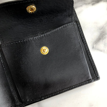 CELINE Macadam Compact Wallet Black Accessory Vintage Old celine segrnw