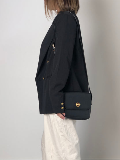 CELINE Toggle Clasp Shoulder bag Black Vintage 6i3ni8