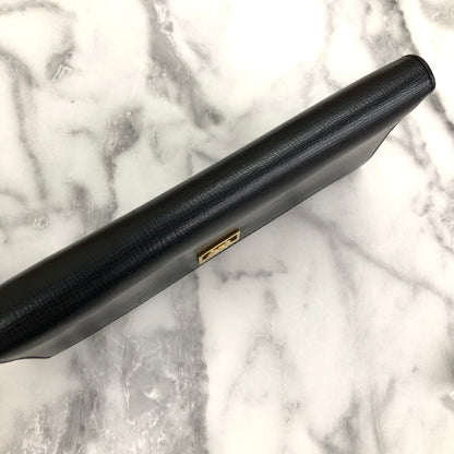 CELINE Horse carriage Long Wallet Black Accessory Vintage Old celine h2xcx6