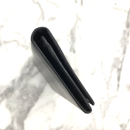 CELINE Horse carriage Long Wallet Black Accessory Vintage Old celine h2xcx6