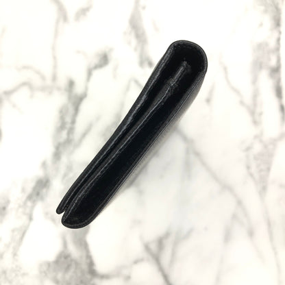 CELINE Horse carriage Long Wallet Black Accessory Vintage Old celine h2xcx6