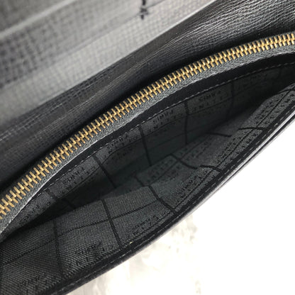 CELINE Horse carriage Long Wallet Black Accessory Vintage Old celine h2xcx6