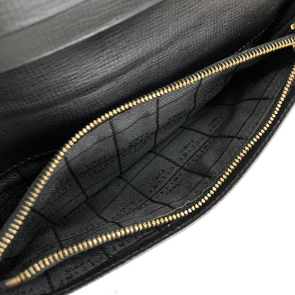 CELINE Horse carriage Long Wallet Black Accessory Vintage Old celine h2xcx6