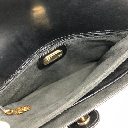 GUCCI GG logo 2Way Shoulder bag Clutch bag Leather Black Vintage Old Gucci uvgi6y