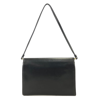 GUCCI GG logo 2Way Shoulder bag Clutch bag Leather Black Vintage Old Gucci uvgi6y