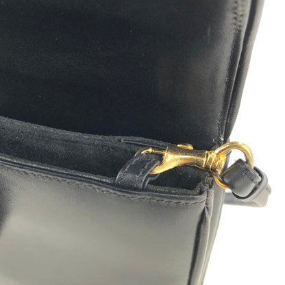 GUCCI GG logo 2Way Shoulder bag Clutch bag Leather Black Vintage Old Gucci uvgi6y