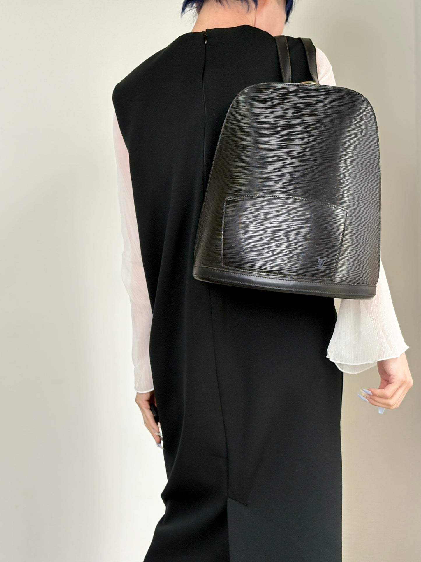 LOUIS VUITTON Epi Backpack Black M52292 Vintage e4pycu