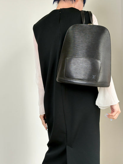 LOUIS VUITTON Epi Backpack Black M52292 Vintage e4pycu