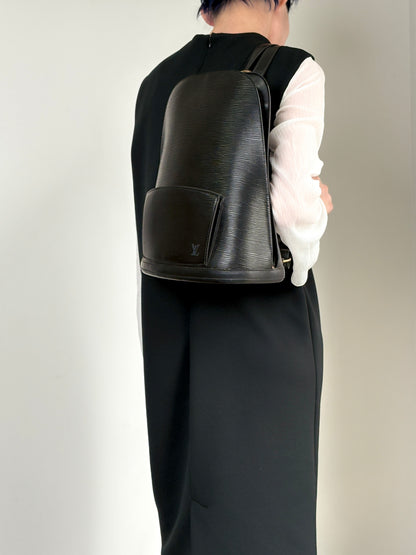 LOUIS VUITTON Epi Backpack Black M52292 Vintage e4pycu