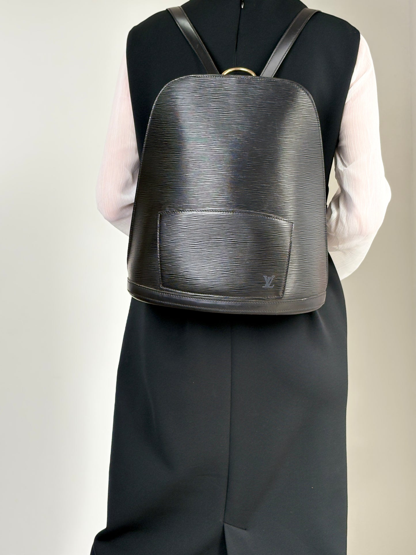 LOUIS VUITTON Epi Backpack Black M52292 Vintage e4pycu