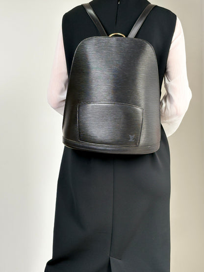LOUIS VUITTON Epi Backpack Black M52292 Vintage e4pycu