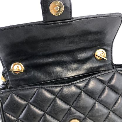 GIVENCHY Logo tassel Quilted Leather Chain Shoulder bag Black Vintage Old byhvxm