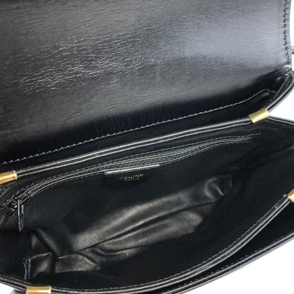 CELINE Triomphe Crossbody Shoulderbag Black Vintage Old CELINE 4hp84x