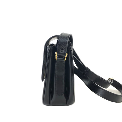 CELINE Triomphe Crossbody Shoulderbag Black Vintage Old CELINE 4hp84x