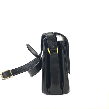 CELINE Triomphe Crossbody Shoulderbag Black Vintage Old CELINE 4hp84x