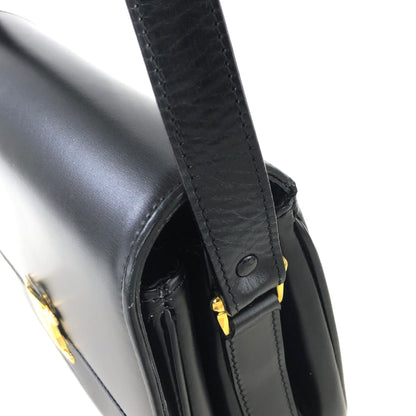 CELINE Triomphe Crossbody Shoulderbag Black Vintage Old CELINE 4hp84x