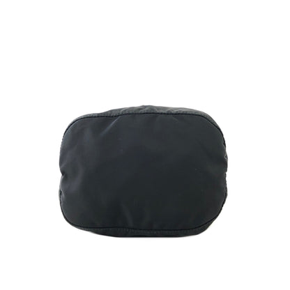 PRADA Triangle logo Nylon Drawstring Small Handbag Pouch Black Vintage Old 8zxdjz