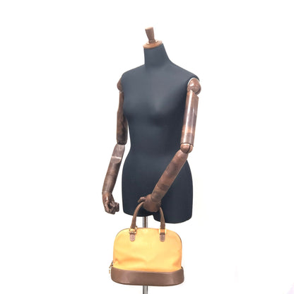 LOEWE  anagram Leather Bugatti Hand bag Brown kp5gpx