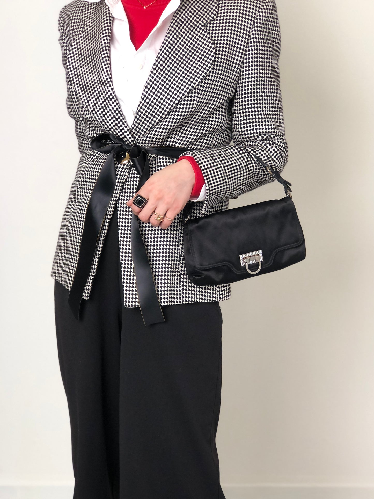 Salvatore Ferragamo Gancini Handbag Brown Vintage 5bhg4h