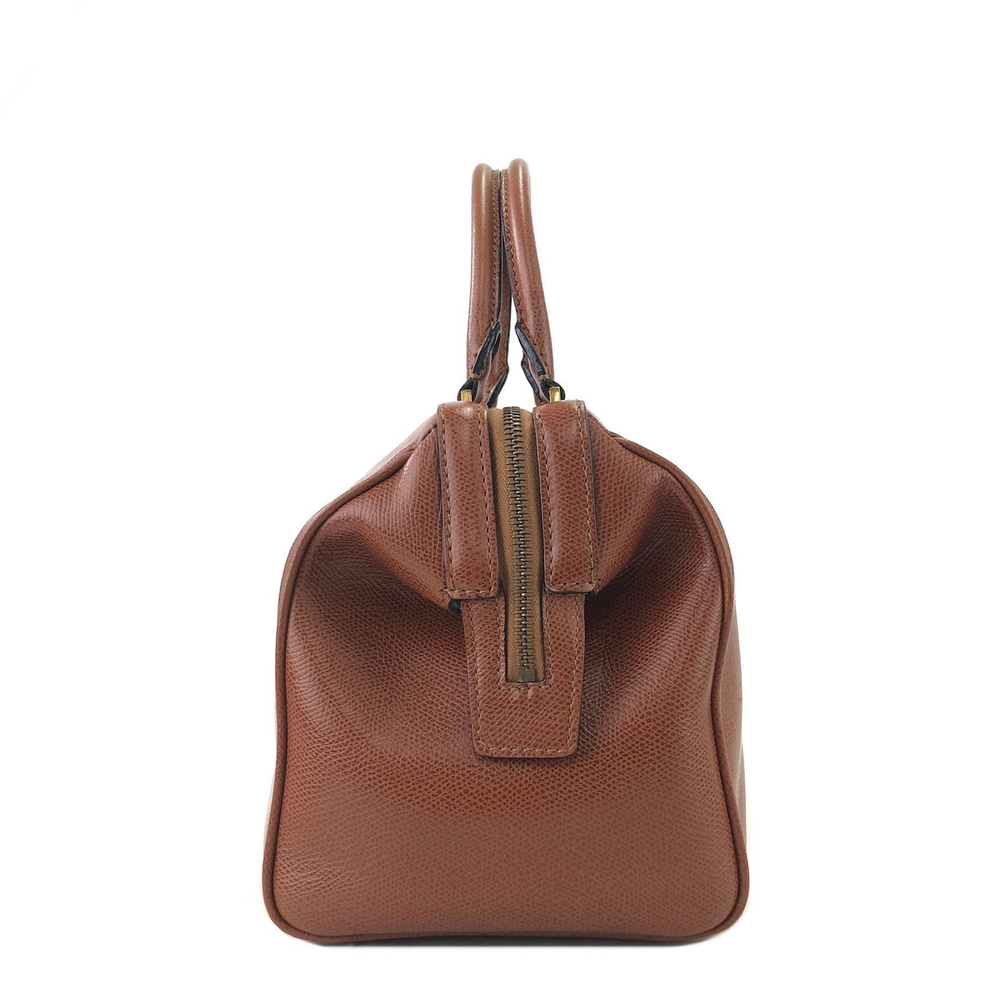 CELINE Leather Two-way Boston bag Shoulder bag  Brown Vintage Old Celine e8hsve