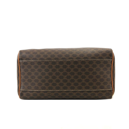 CELINE Macadam Blason Boston bag Handbag Brown Vintage Old Celine ut65gk