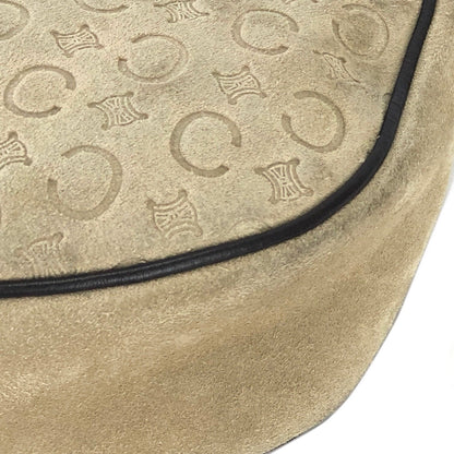 CELINE C Macadam 絨面革 Hobobag AVA 手提包米色復古舊 Celine 787fgu