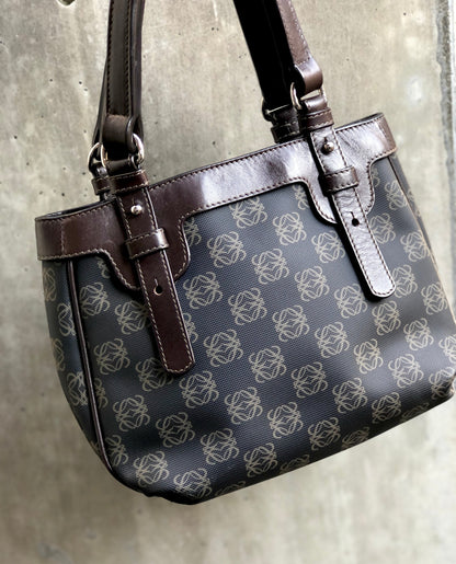LOEWE Anagram pattern Handbag Black Vintage vhz5ui