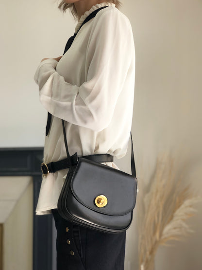 CELINE Starball Shoulder bag Black Vintage 7skrtb