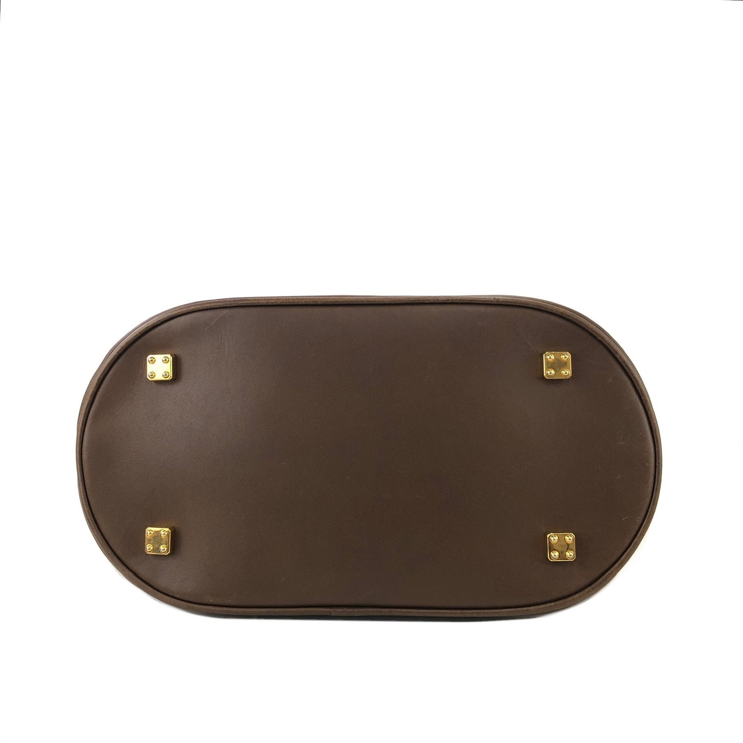 LOEWE  anagram Leather Bugatti Hand bag Brown kp5gpx
