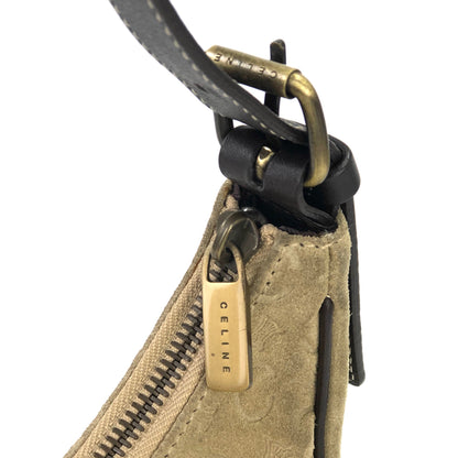 CELINE C Macadam 絨面革 Hobobag AVA 手提包米色復古舊 Celine 787fgu