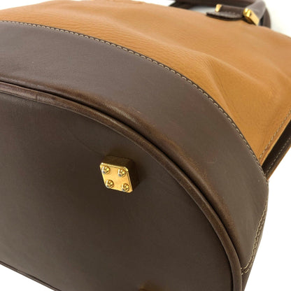 LOEWE  anagram Leather Bugatti Hand bag Brown kp5gpx