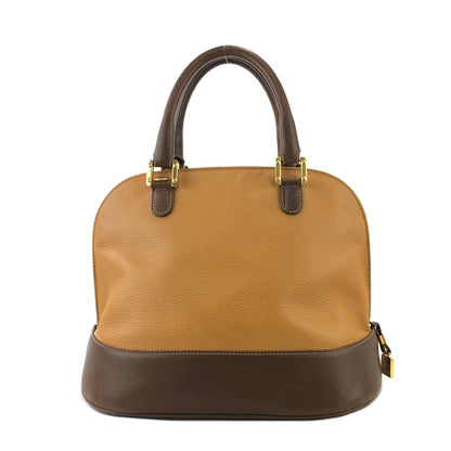 LOEWE  anagram Leather Bugatti Hand bag Brown kp5gpx