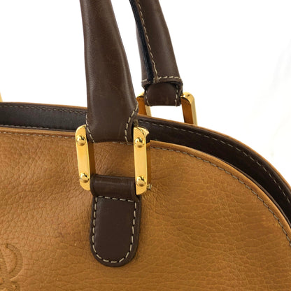 LOEWE  anagram Leather Bugatti Hand bag Brown kp5gpx