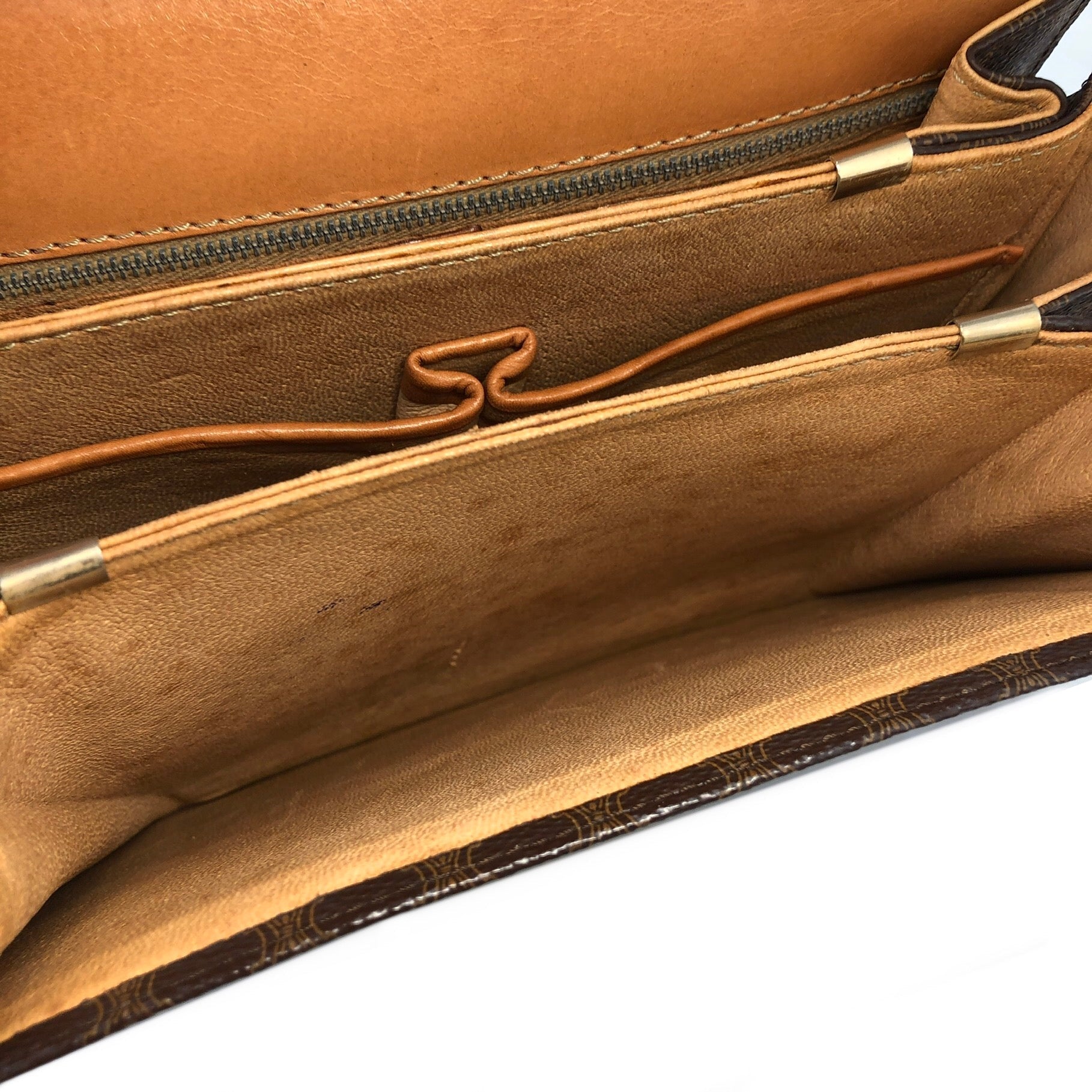 CELINE Macadam Horse carriage Leather crossbody Shoulder bag