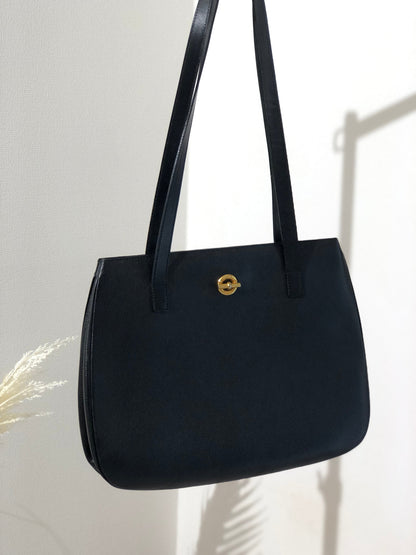 CELINE Toggle Clasp Totebag Shoulderbag Black Vintage Old CELINE iddxei