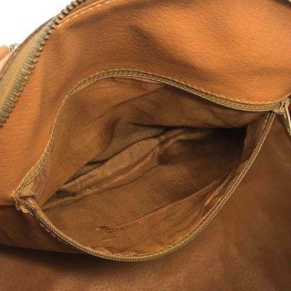 CELINE Macadam Blason mini Boston bag Handbag Brown Vintage Old Celine  kkfpeh