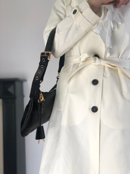 PRADA Shoulder bag Black Vintage chvuhk