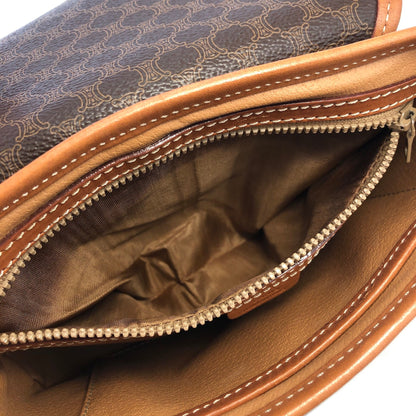 CELINE Macadam Flap Crossbody Shoulder bag Brown Vintage Old celine xpmy8c