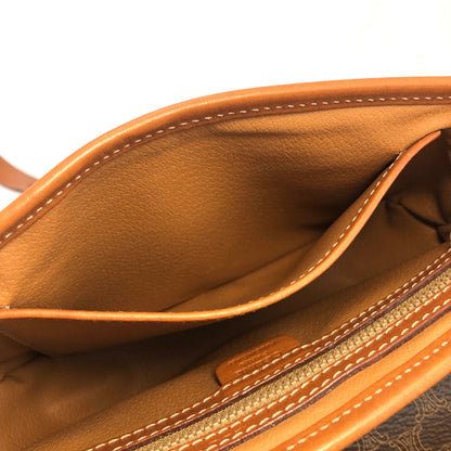 CELINE Macadam Flap Crossbody Shoulder bag Brown Vintage Old celine xpmy8c