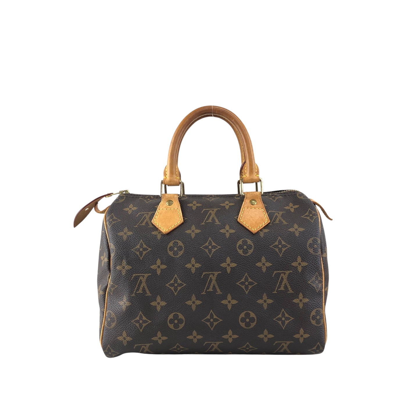 LOUIS VUITTON Monogram Small Boston bag Handbag Brown Vintage ffjgk5