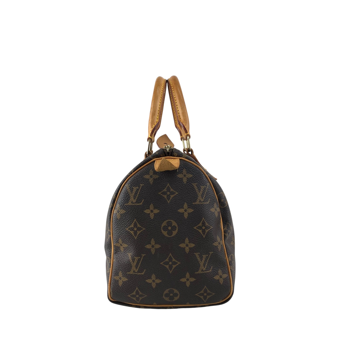 LOUIS VUITTON Monogram Small Boston bag Handbag Brown Vintage ffjgk5