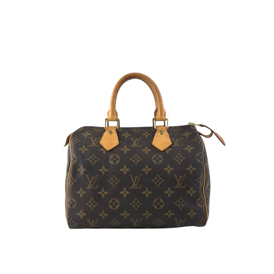 LOUIS VUITTON Monogram Small Boston bag Handbag Brown Vintage ffjgk5