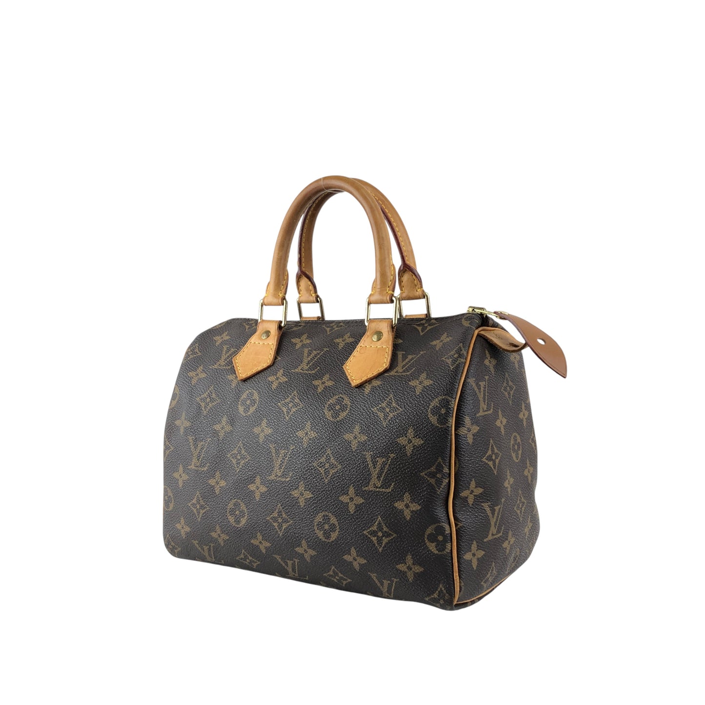 LOUIS VUITTON Monogram Small Boston bag Handbag Brown Vintage ffjgk5