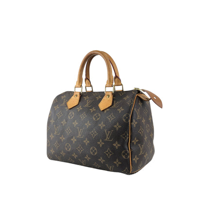 LOUIS VUITTON Monogram Small Boston bag Handbag Brown Vintage ffjgk5