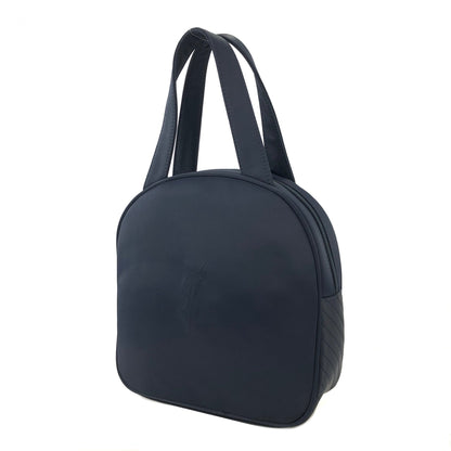 Yves Saint Laurent YSL logo Handbag Boston bag Navy Vintage Old gvphdw